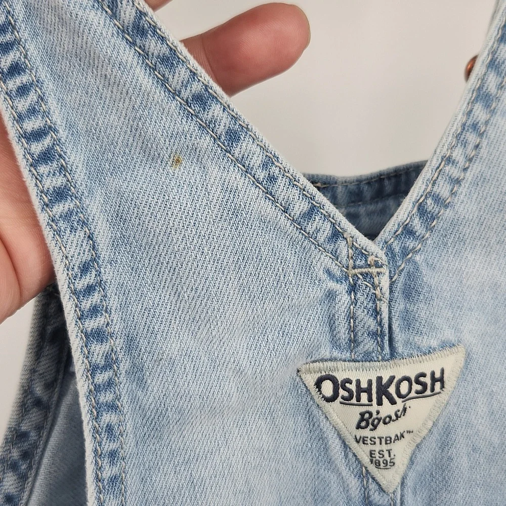 OshKosh B'gosh 3T Girls Classic  Light Blue Overalls